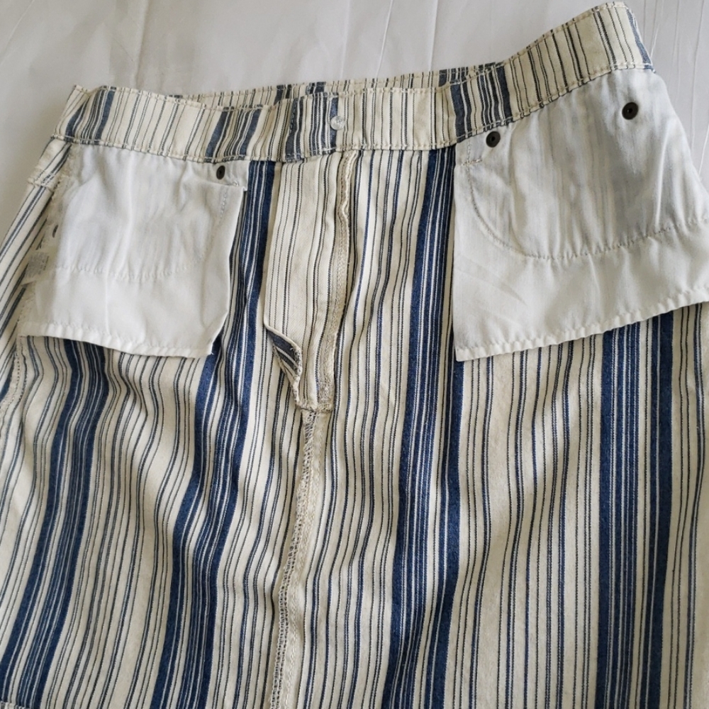 NEW Skirt Jean Classic Striped Denim Business Casual Mini Women's 10, 12 - Picture 8 of 14